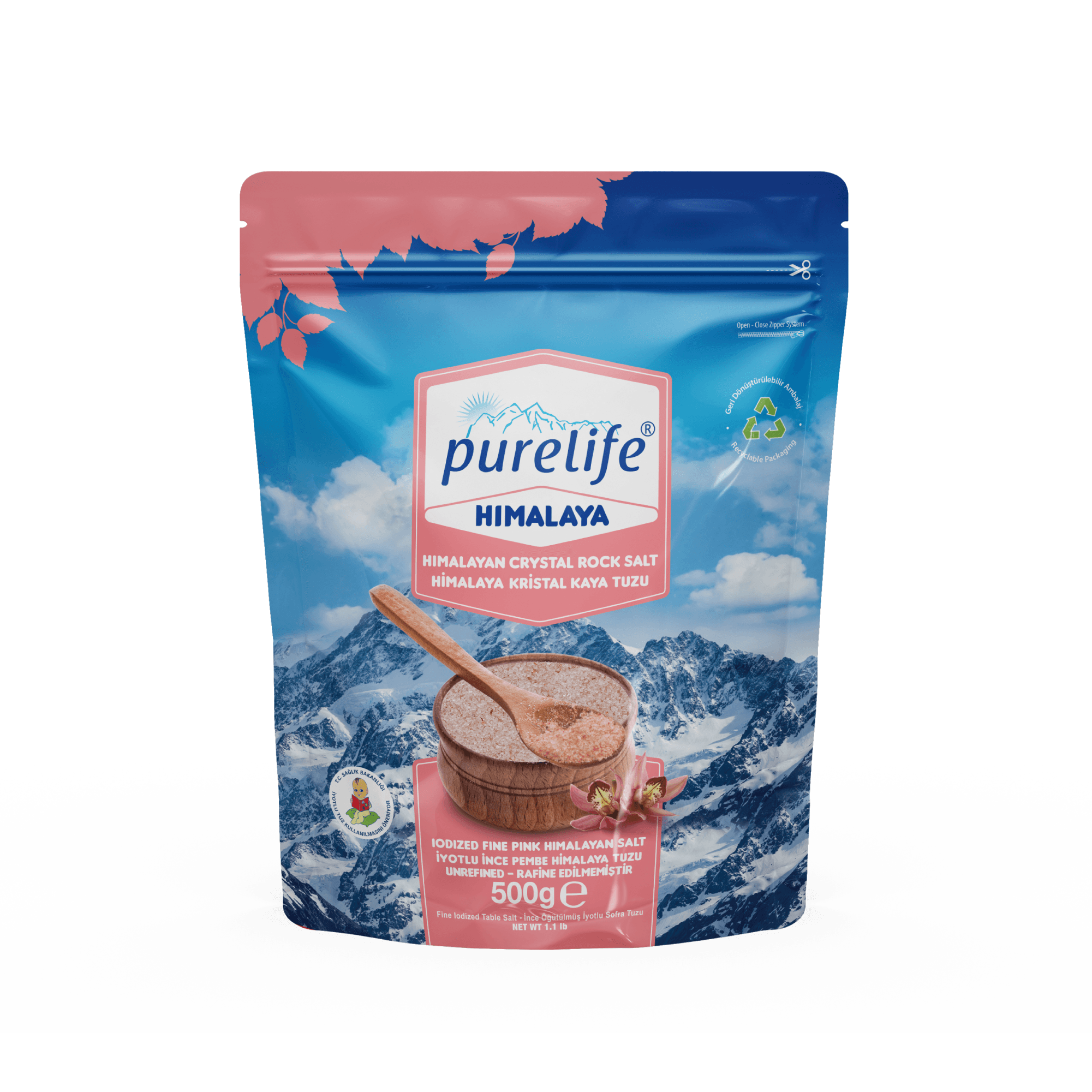 Himalaya Tuzu İyotlu İnce Pembe 500g