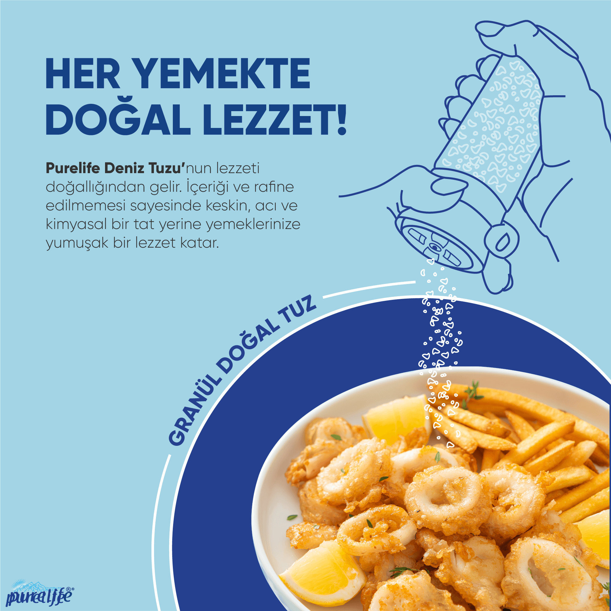 Aegean Deniz Tuzu Granül - Seramik Değirmenli -120g