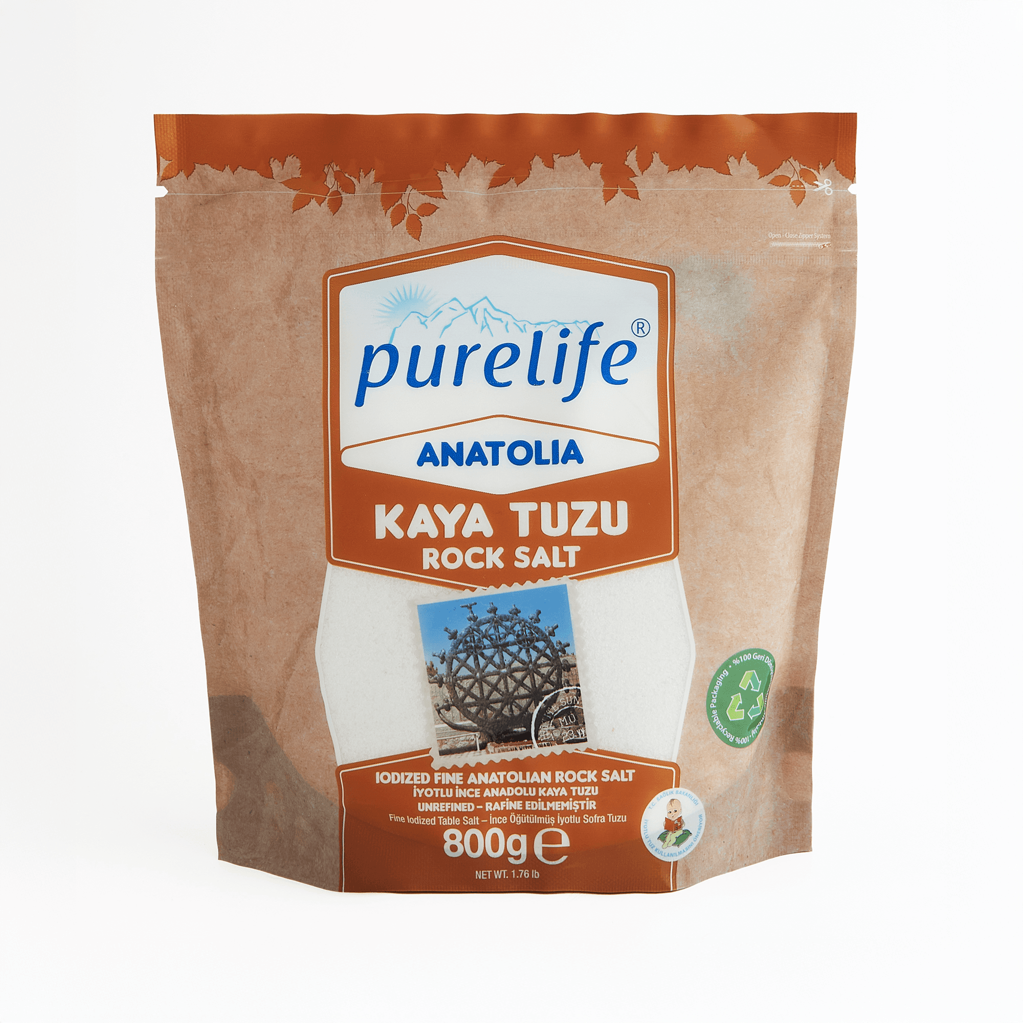 Anatolia Kaya Tuzu İyotlu İnce 800g