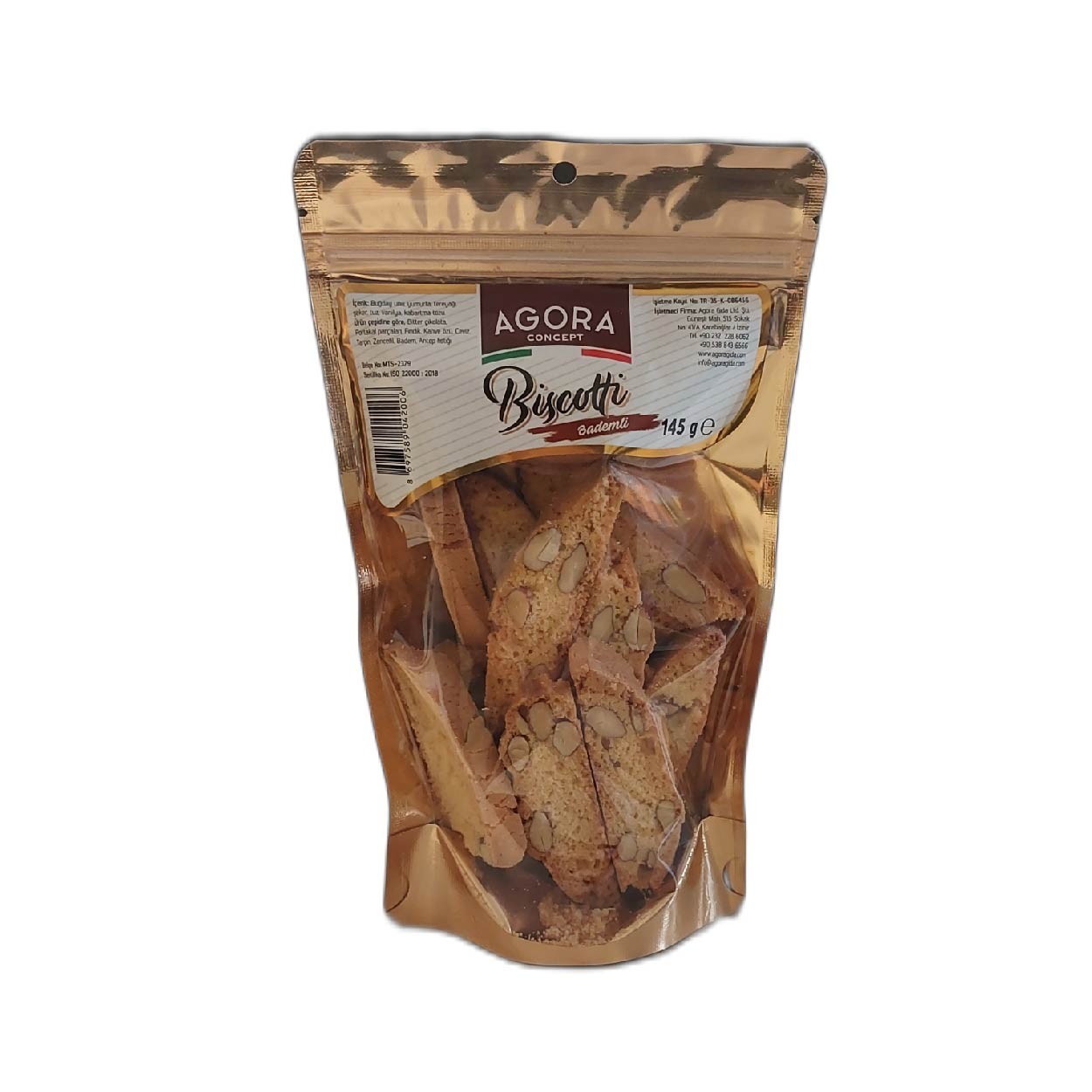 Agora Biscotti Badem %100 Tereyağlı Doğal Ve Katkısız