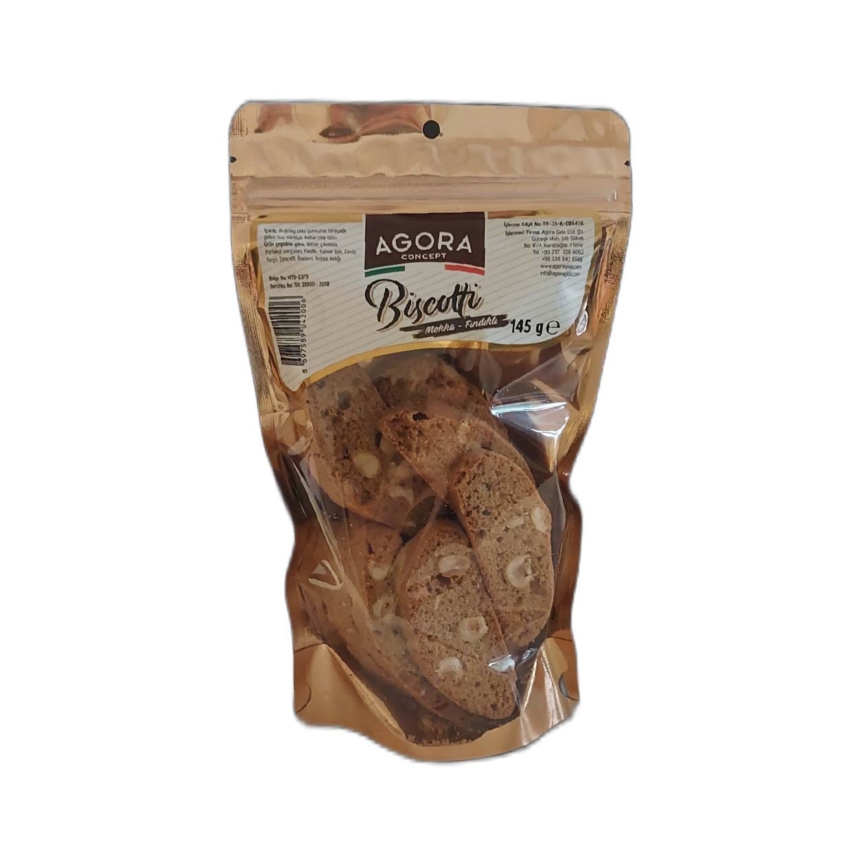 Agora Biscotti Mokka Fındık %100 Tereyağlı Doğal Ve Katkısız