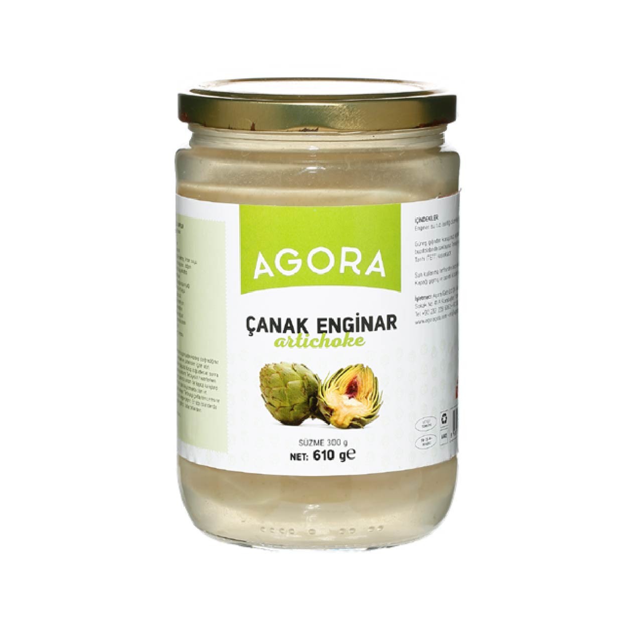 Agora Kılçıksız Çanak Enginar 610 gr