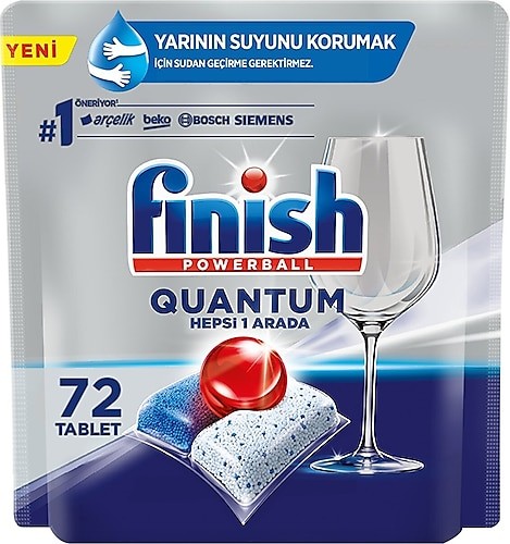 Finish Quantum Bulaşık Makinesi Tableti 72'li