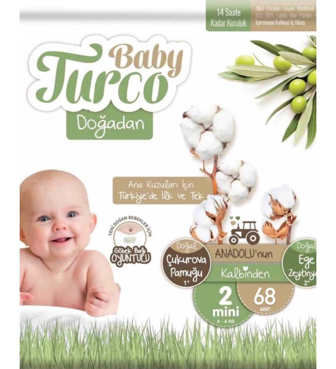 Tabby Baby Çocuk Bezi Jumbo Paket No:2 68 Li*4