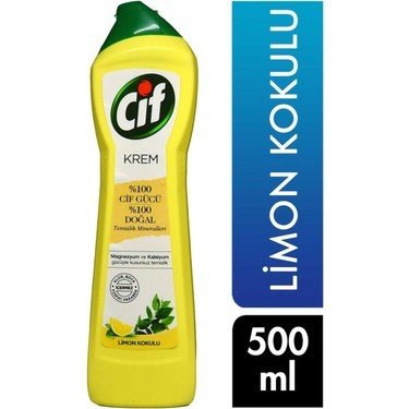 Cif Cleanboost Krem Limon Yüzey Temizleyici 500 ml