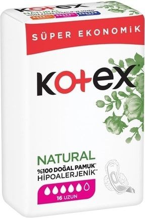 Kotex Natural 4 Lü 16 Lı Uzun*12