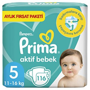 Prima Aktif 5 Numara Junior 116'lı Bebek Bezi