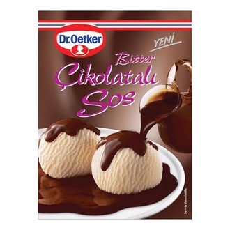 Dr. Oetker Bitter Çikolatalı Sos 125 gr Hazır Tatlı