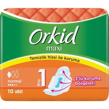 Orkid Maxi Normal Boy 1 Hijyenik Ped 10'lu