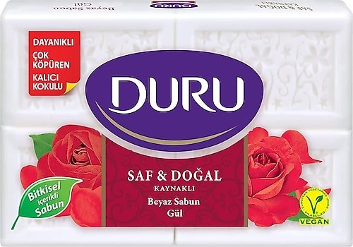 Duru Saf & Doğal Gül Banyo Sabunu 4x150 600 gr