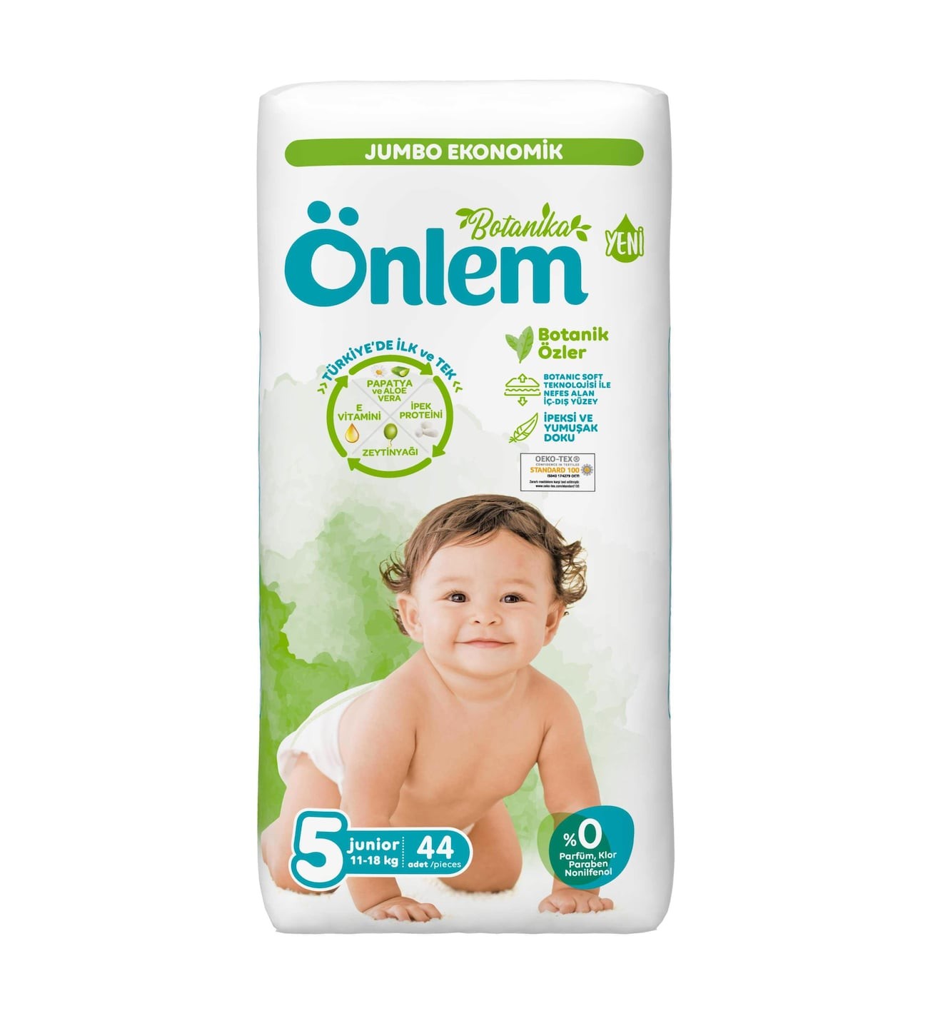 ÖNLEM Botanika Çocuk Bezi Jumbo Paket No:5 44 Lü*4