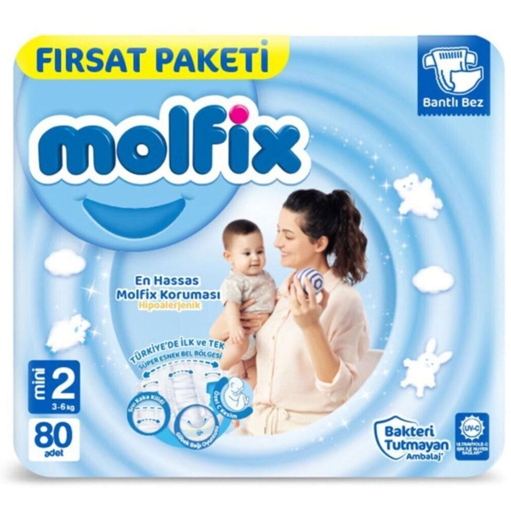 Molfix Çocuk Bezi Fırsat Paket No:2 80 Li