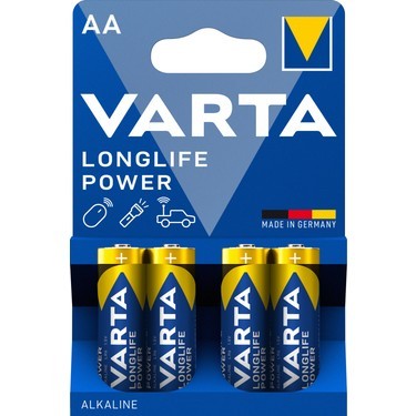 Varta Longlife Power 4'lü Alkalin AA Kalem Pil