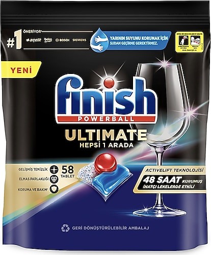 Finish Quantum Ultimate Bulaşık Makinesi Tableti 58'li