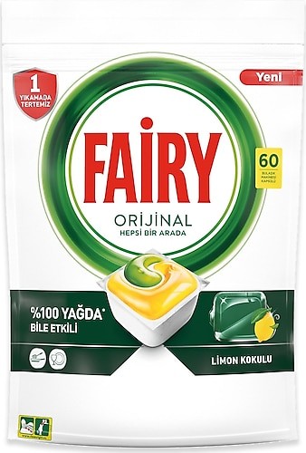 Fairy Platinum Bulaşık Makinesi Tableti 60'lı