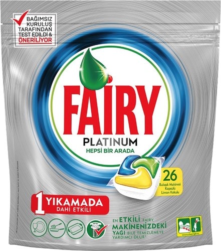 Fairy Platinum Bulaşık Makinesi Tableti 26'lı