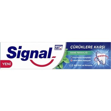 Signal Diş Macunu 50 Ml Çürüklere Karşı Nane*12*3