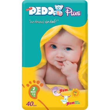 Pedo Plus 2 Numara Mini 40 Adet Bebek Bezi