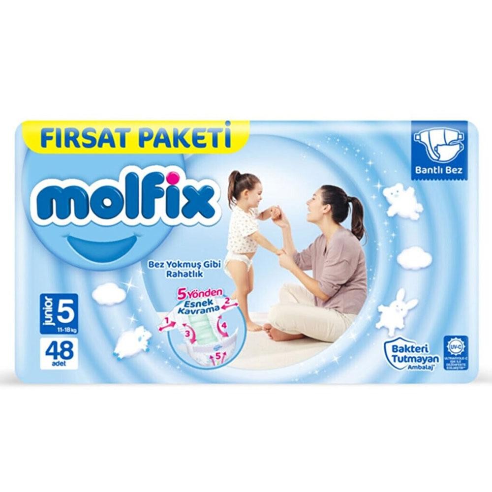 Molfix Çocuk Bezi Fırsat Paket No:5 48 Li