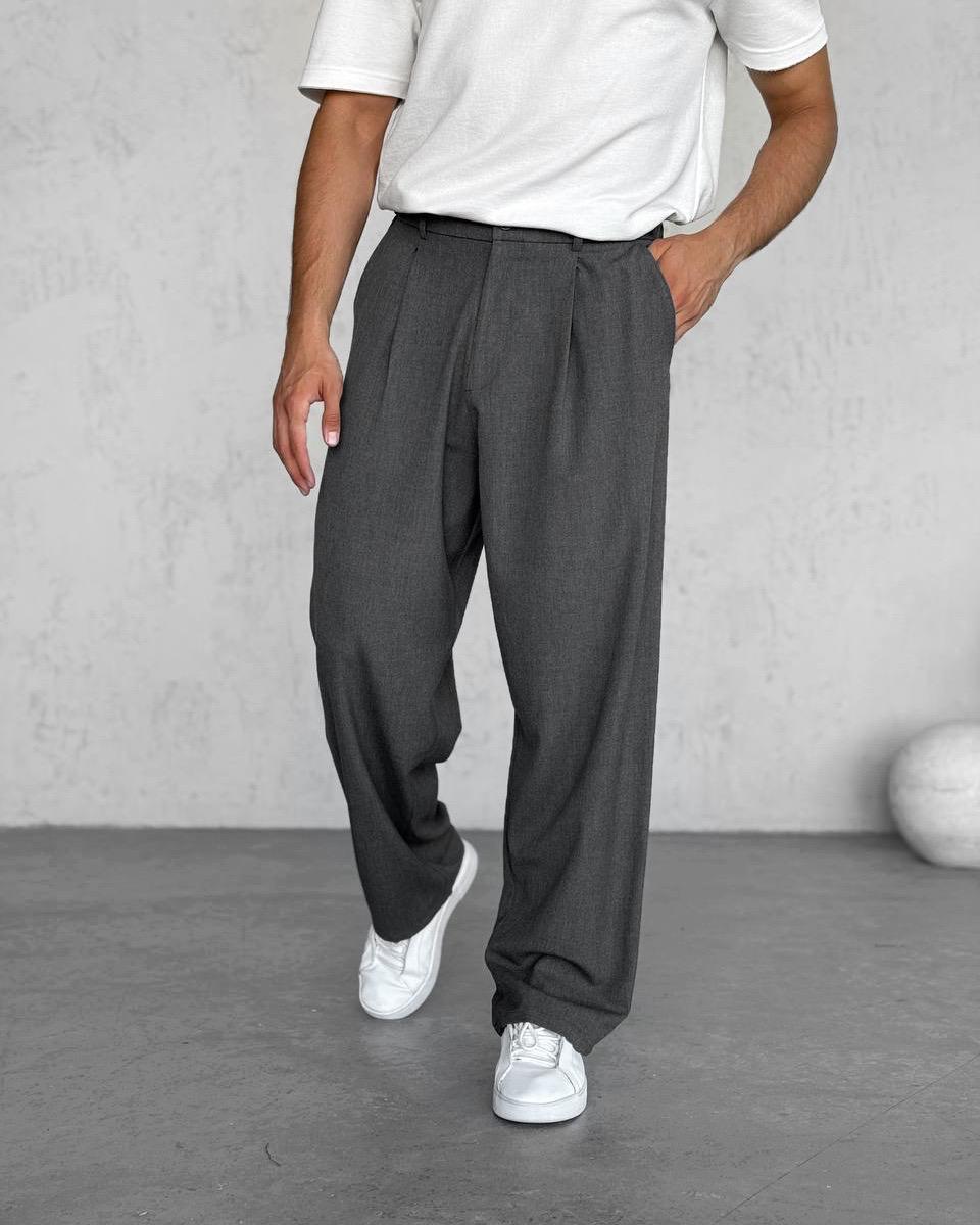 Regular Kalıp Kumaş Pantolon G2061 - Gri