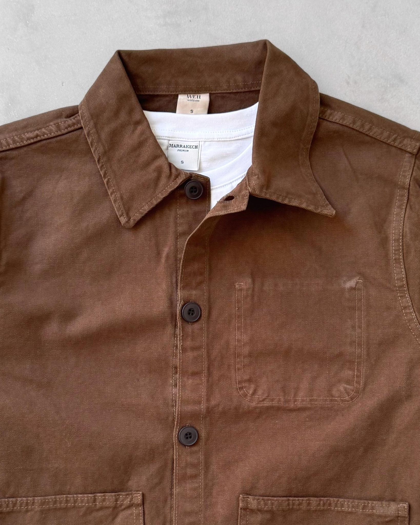 Denim Ceket G2104 - Kahverengi