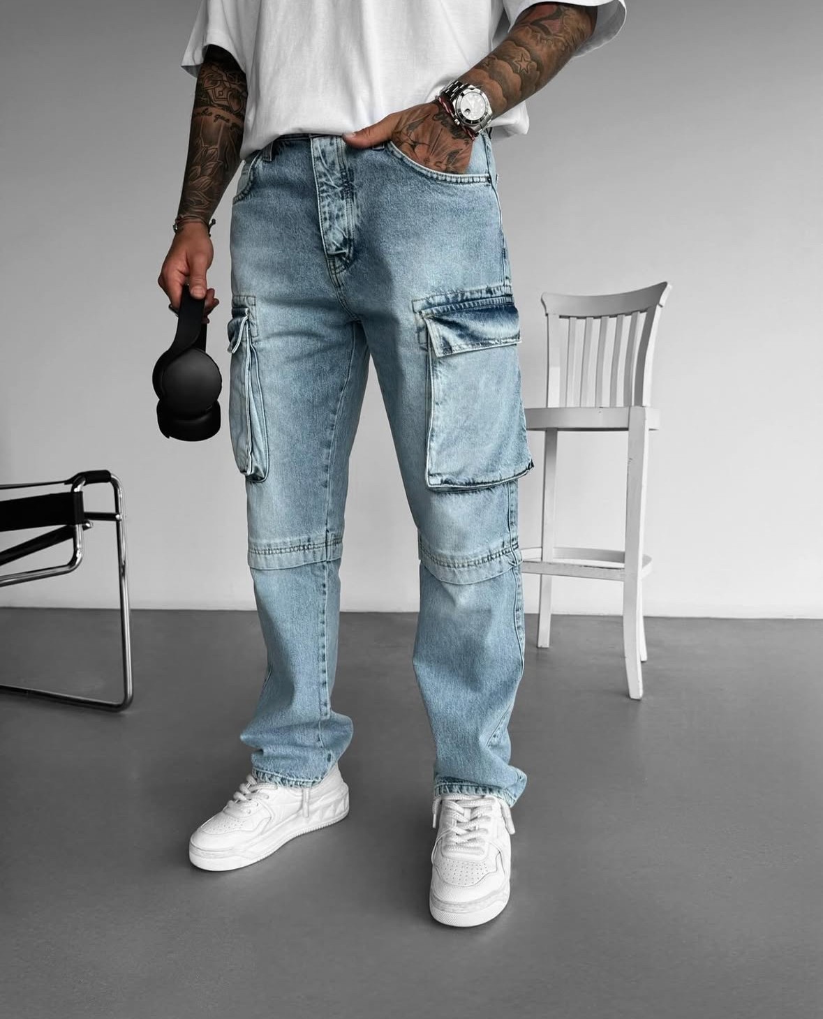 Baggy Kot Kargo Pantolon
