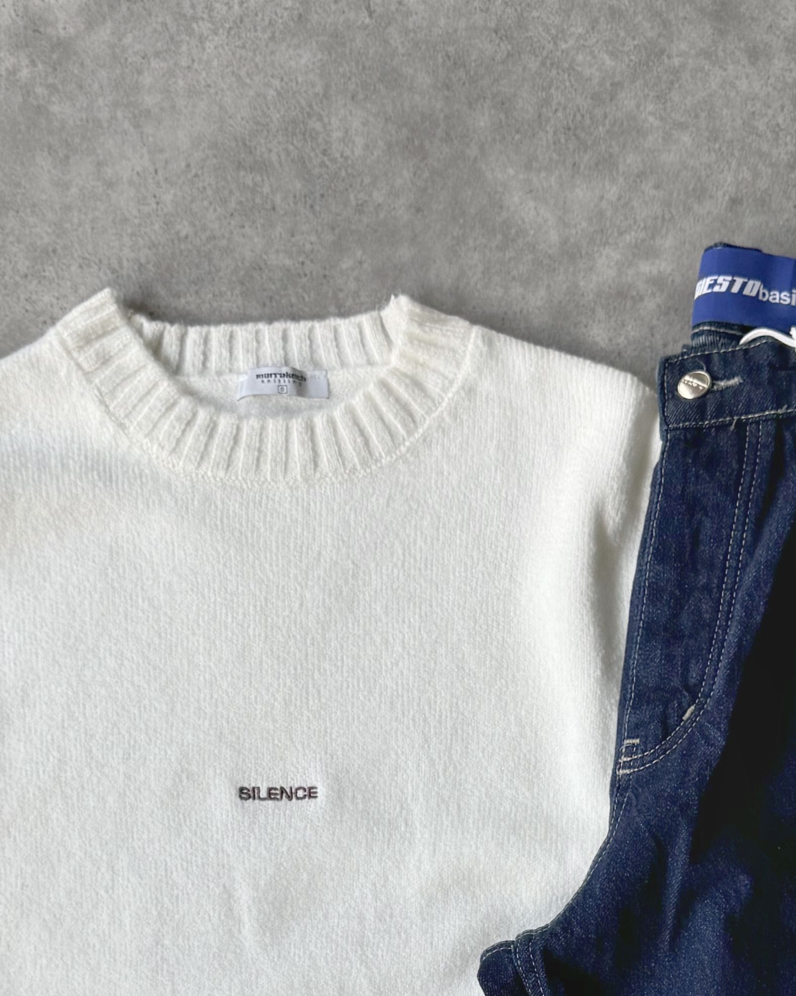 Poplin Kumaş Triko Sweat & Regular Kot Pantolon G2069 - Bej