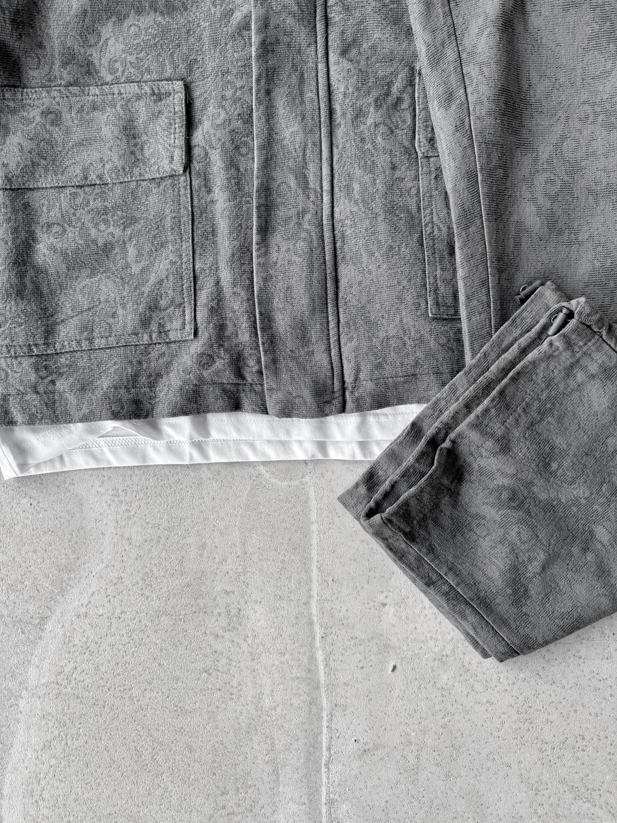 Özel Kumaş Etnik Desenli Oversize Takım G2011
