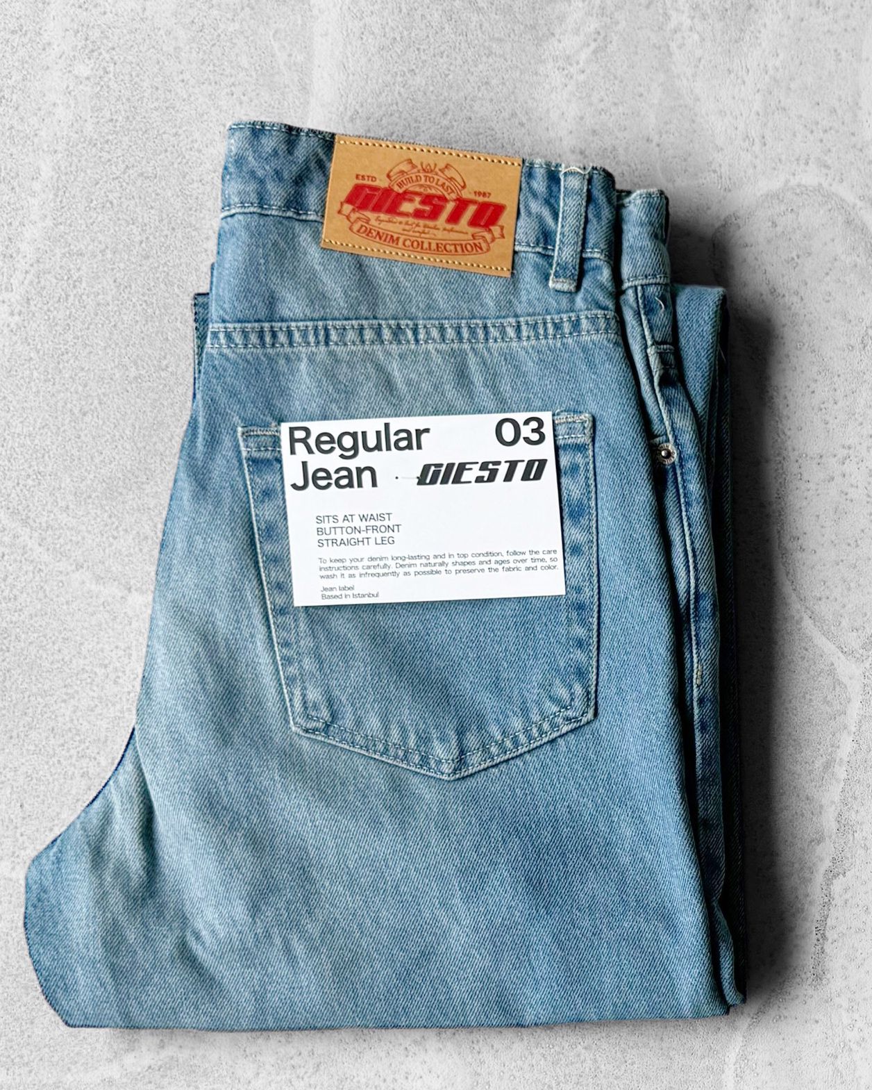 Regular Fit Kot Pantolon G2012 - Açık Mavi