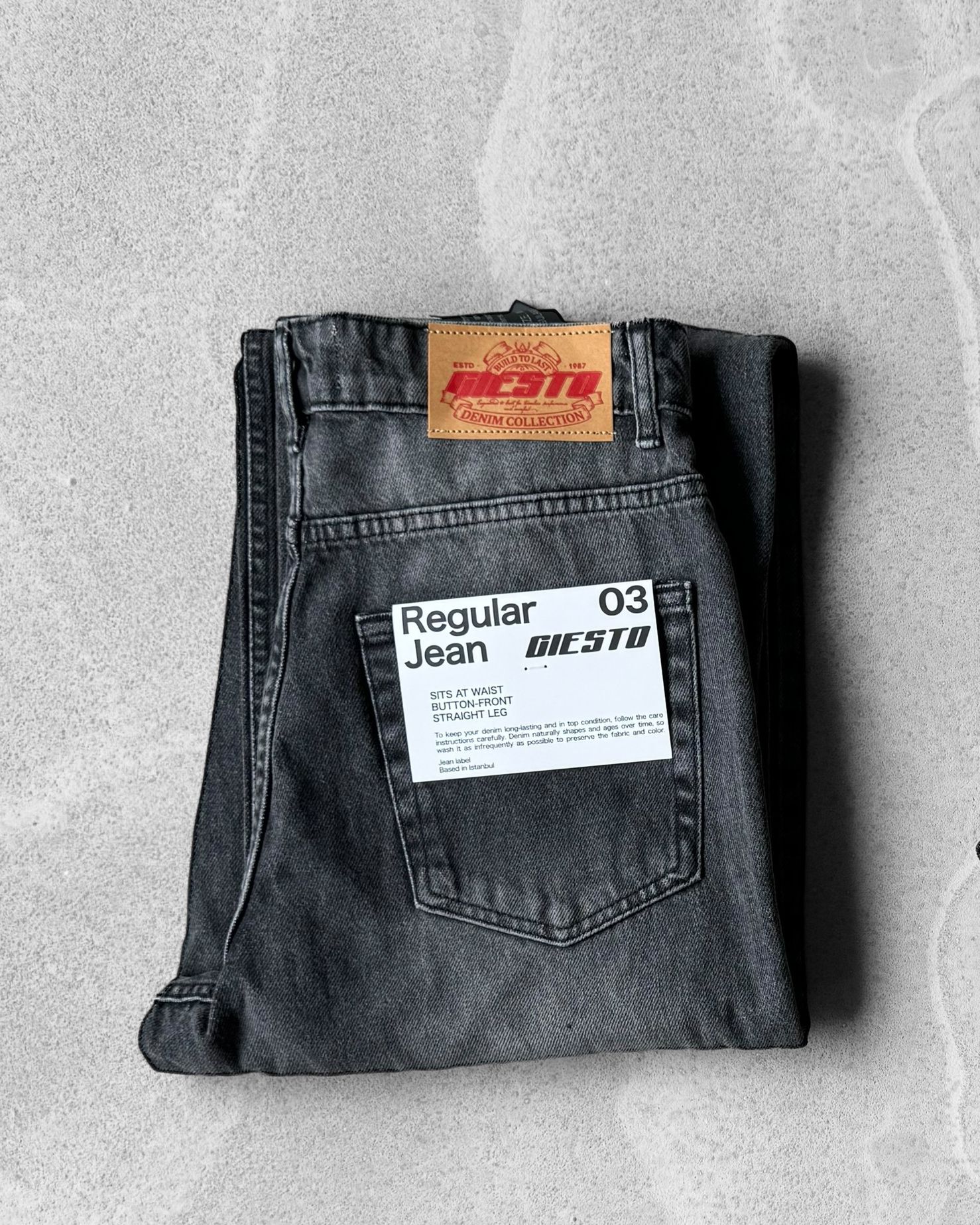 Regular Fit Kot Pantolon G2012 - Siyah