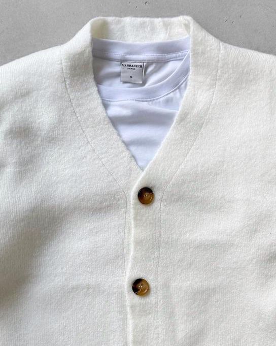 Sık Dokuma Düğmeli Triko Hırka G2090 - Bej