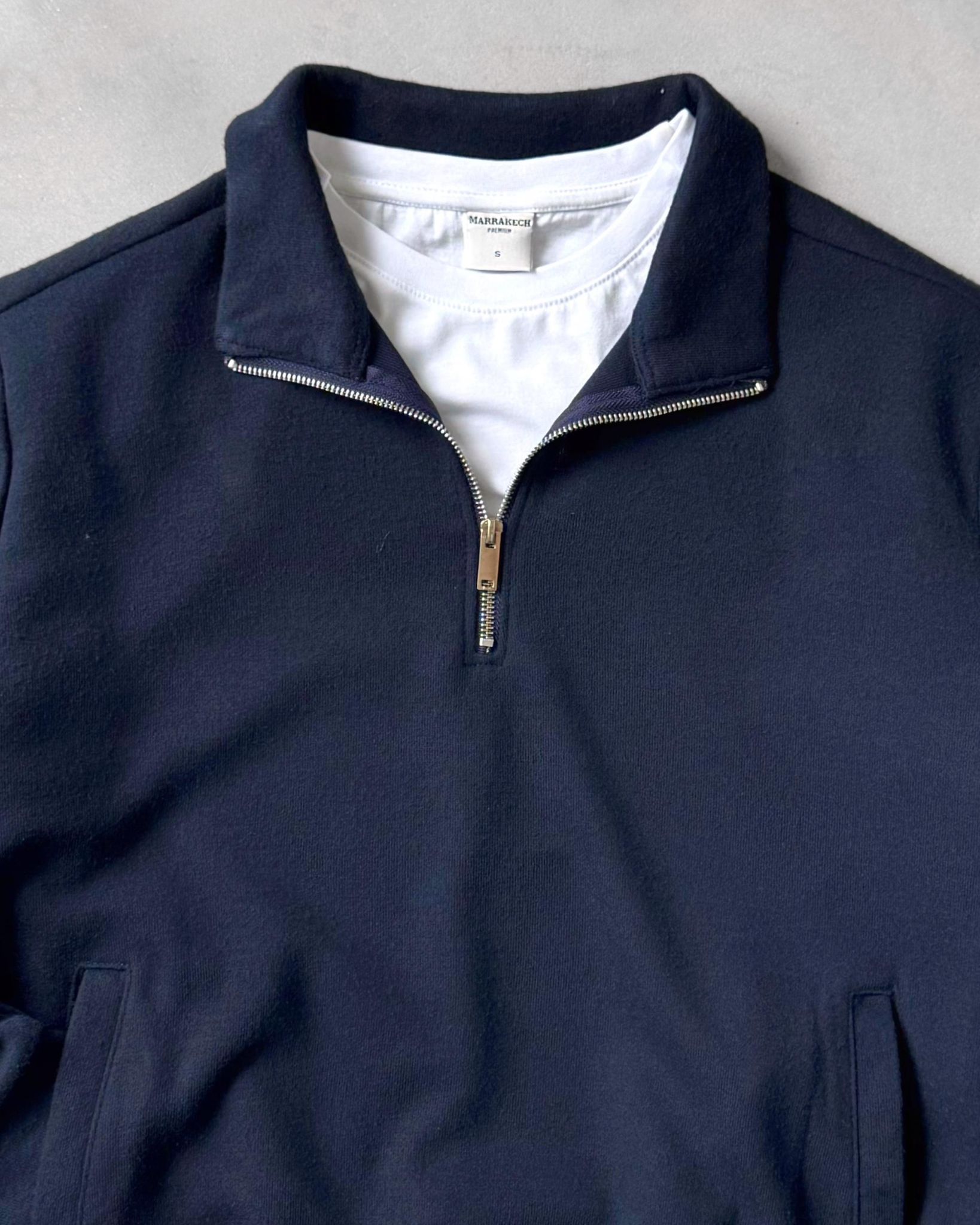 Yarım Fermuarlı Cepli Sweat G2101