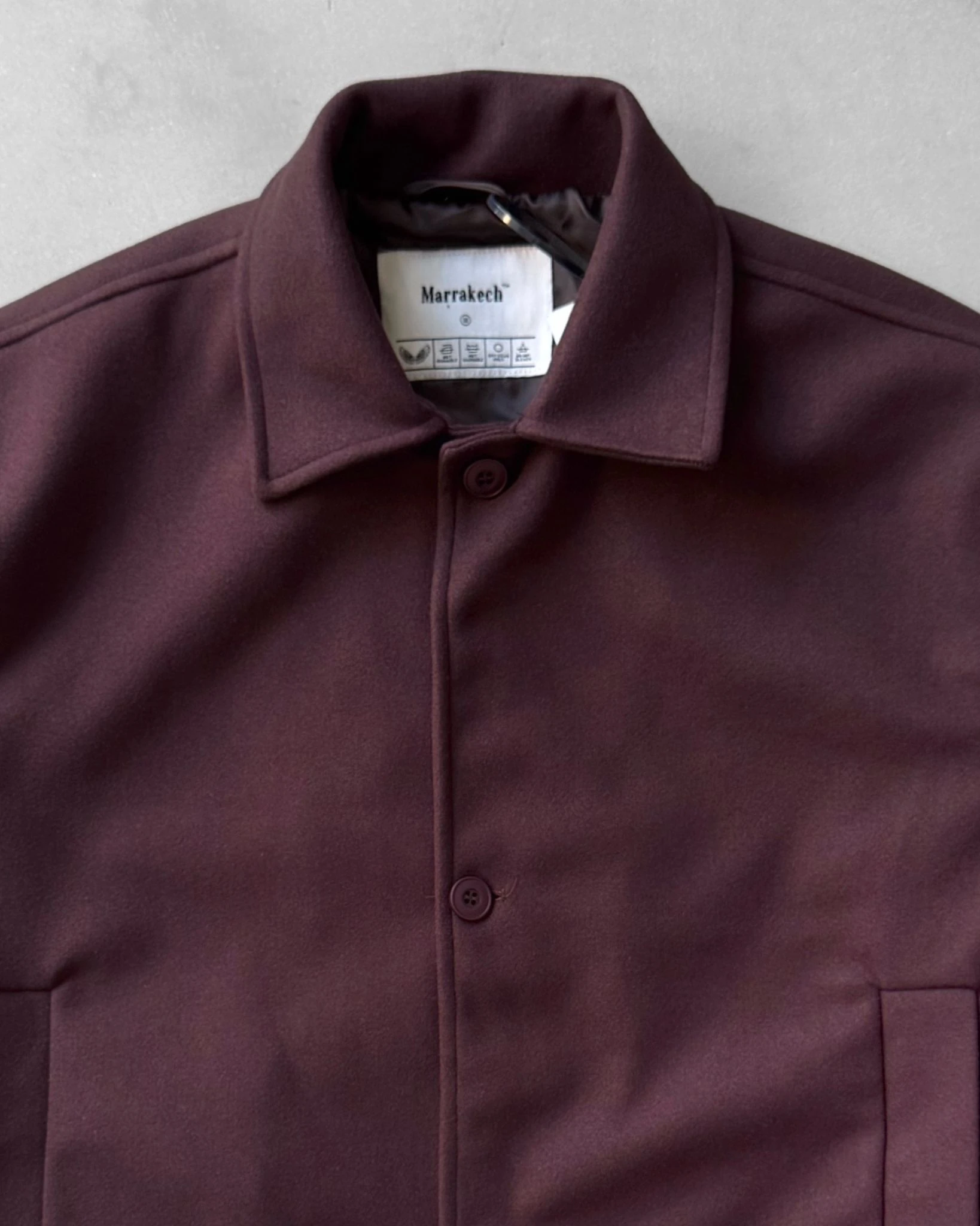 Kaşe Ceket İçi Astarlı G2119 - Kahverengi