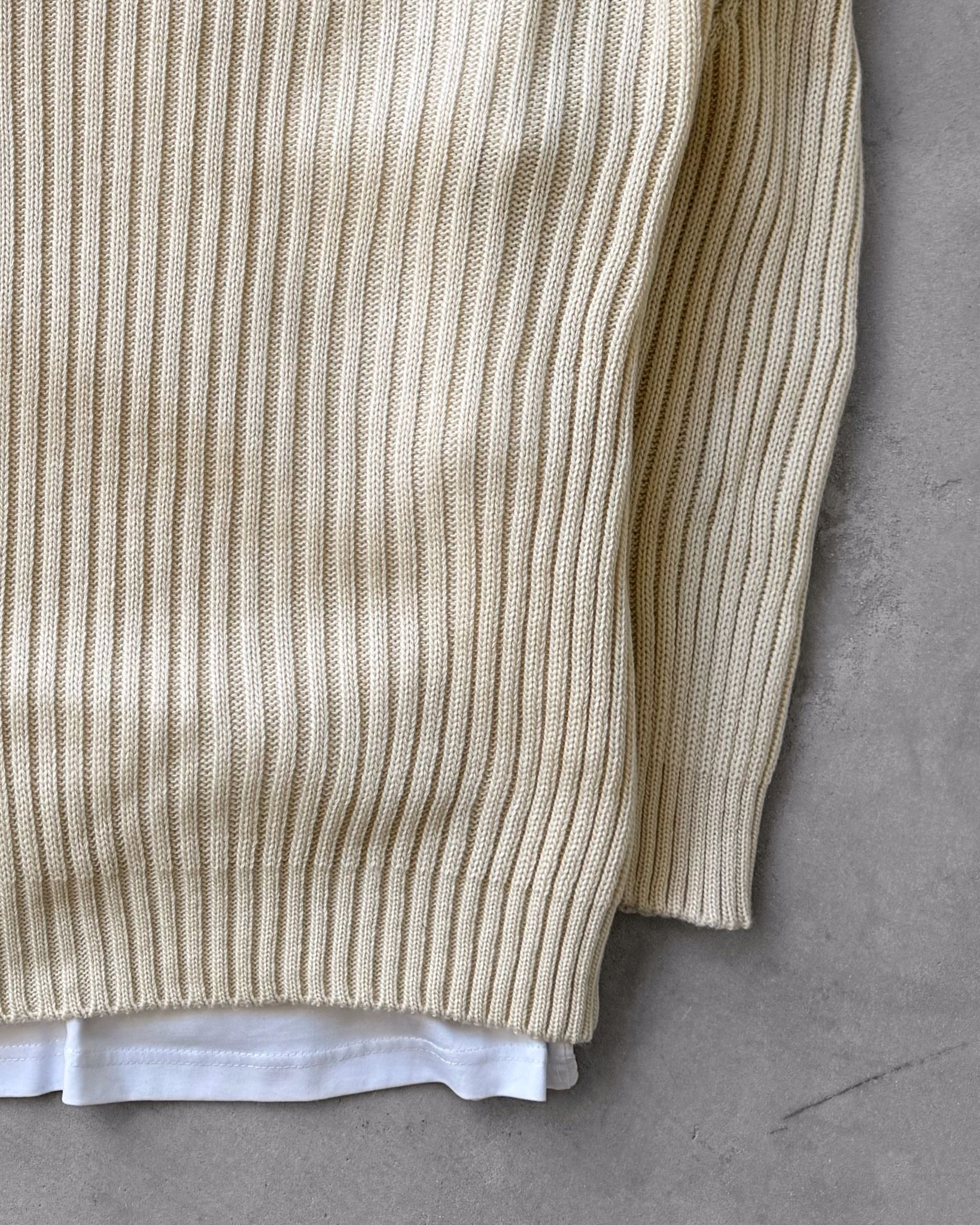 Bisiklet Yaka Triko Kazak G2110 - Bej