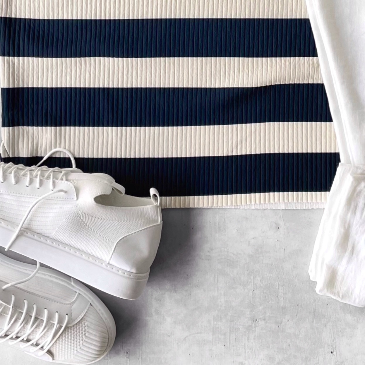 Oversize Polo Yaka Tişört & Keten Pantolon