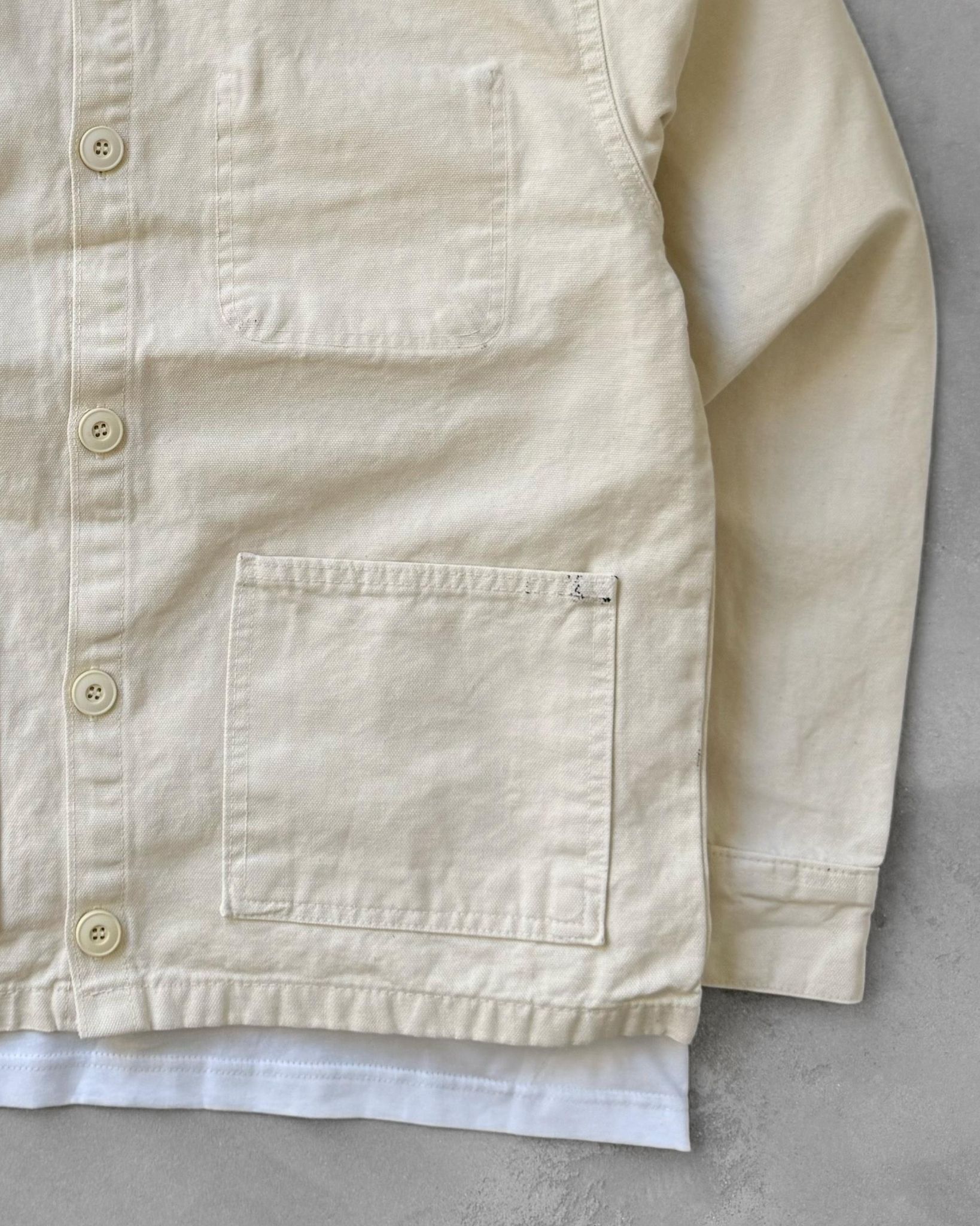 Denim Ceket G2104 - Bej