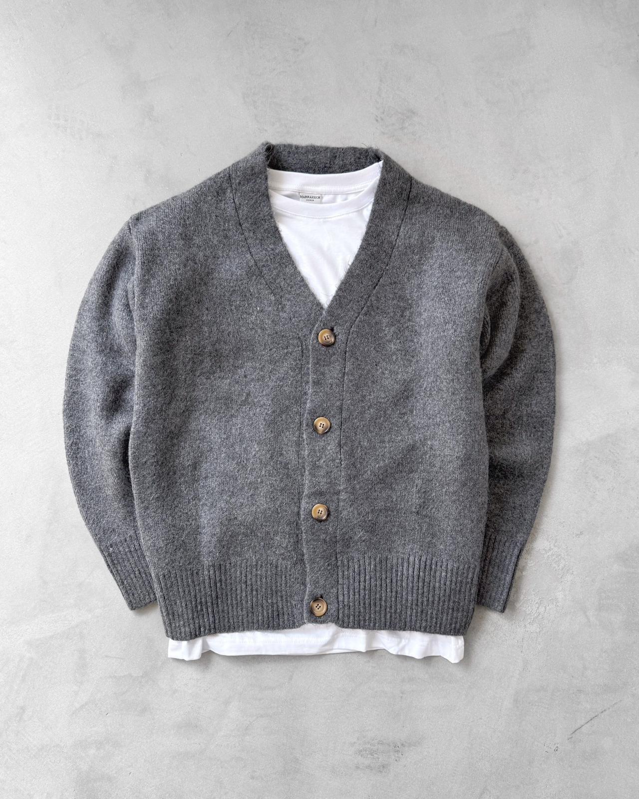 Sık Dokuma Düğmeli Triko Hırka G2090 - Antrasit