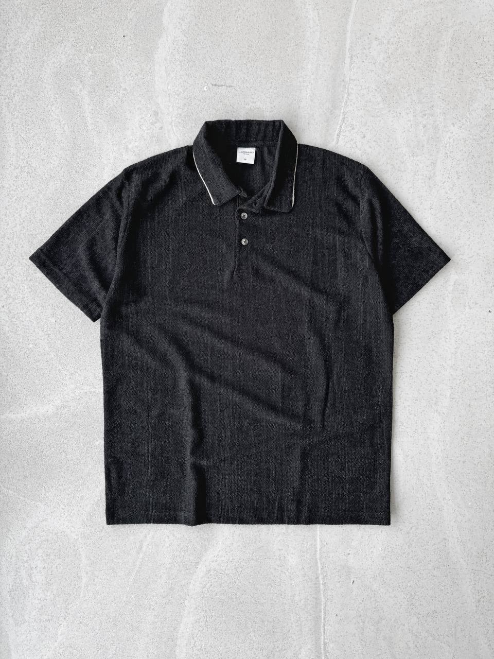 Havlu Kumaş Oversize Triko Tişört & Kombin Pantolonu - Siyah