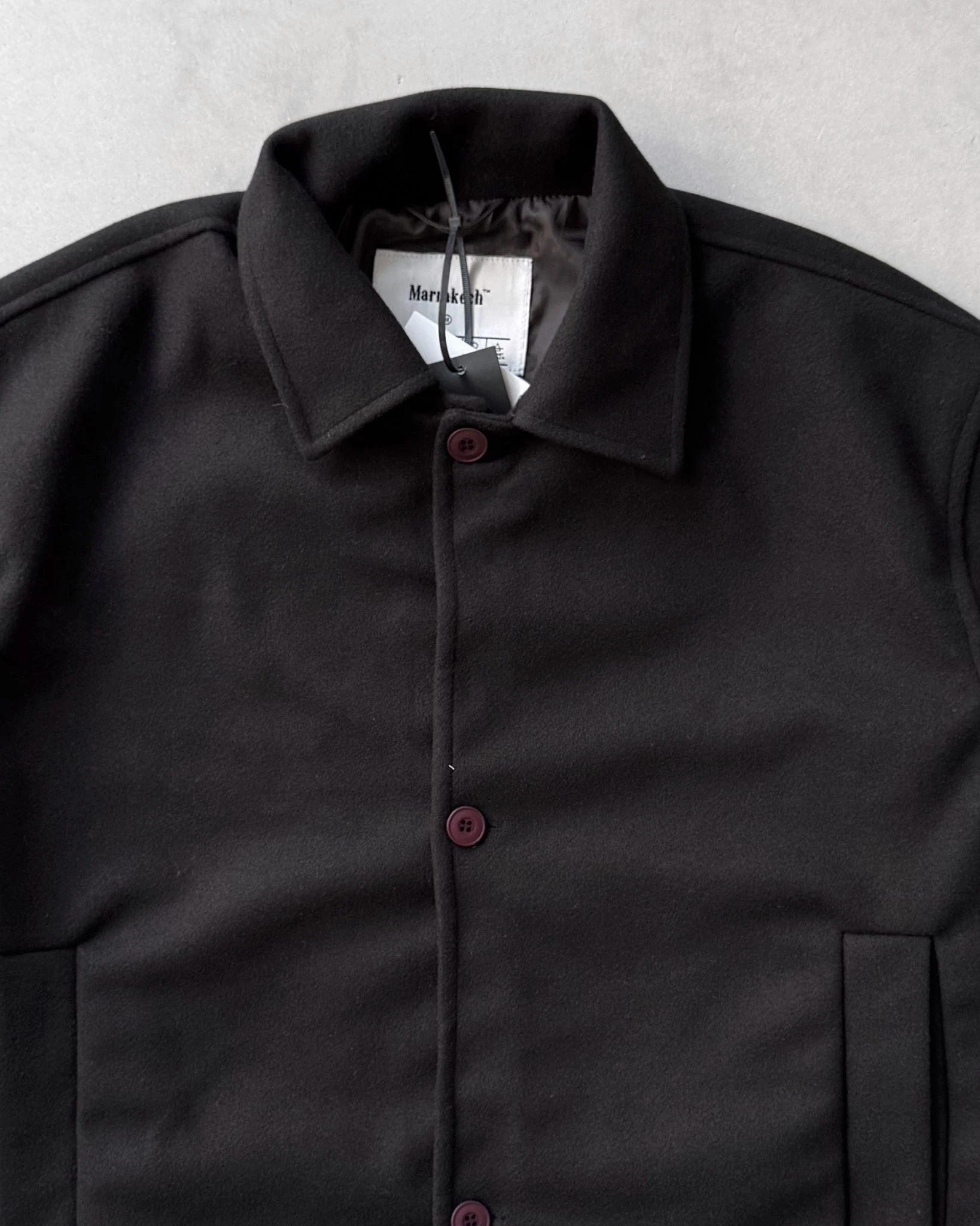 Kaşe Ceket İçi Astarlı G2119 - Siyah