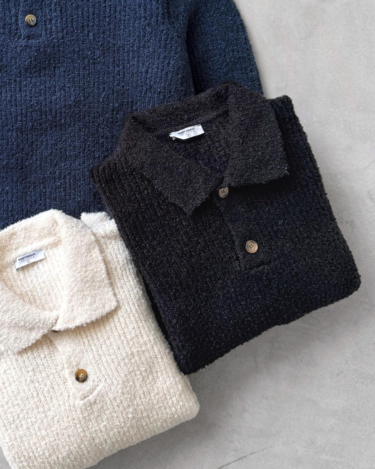 Poplin Kumaş Polo Yaka Triko G2117 - Lacivert