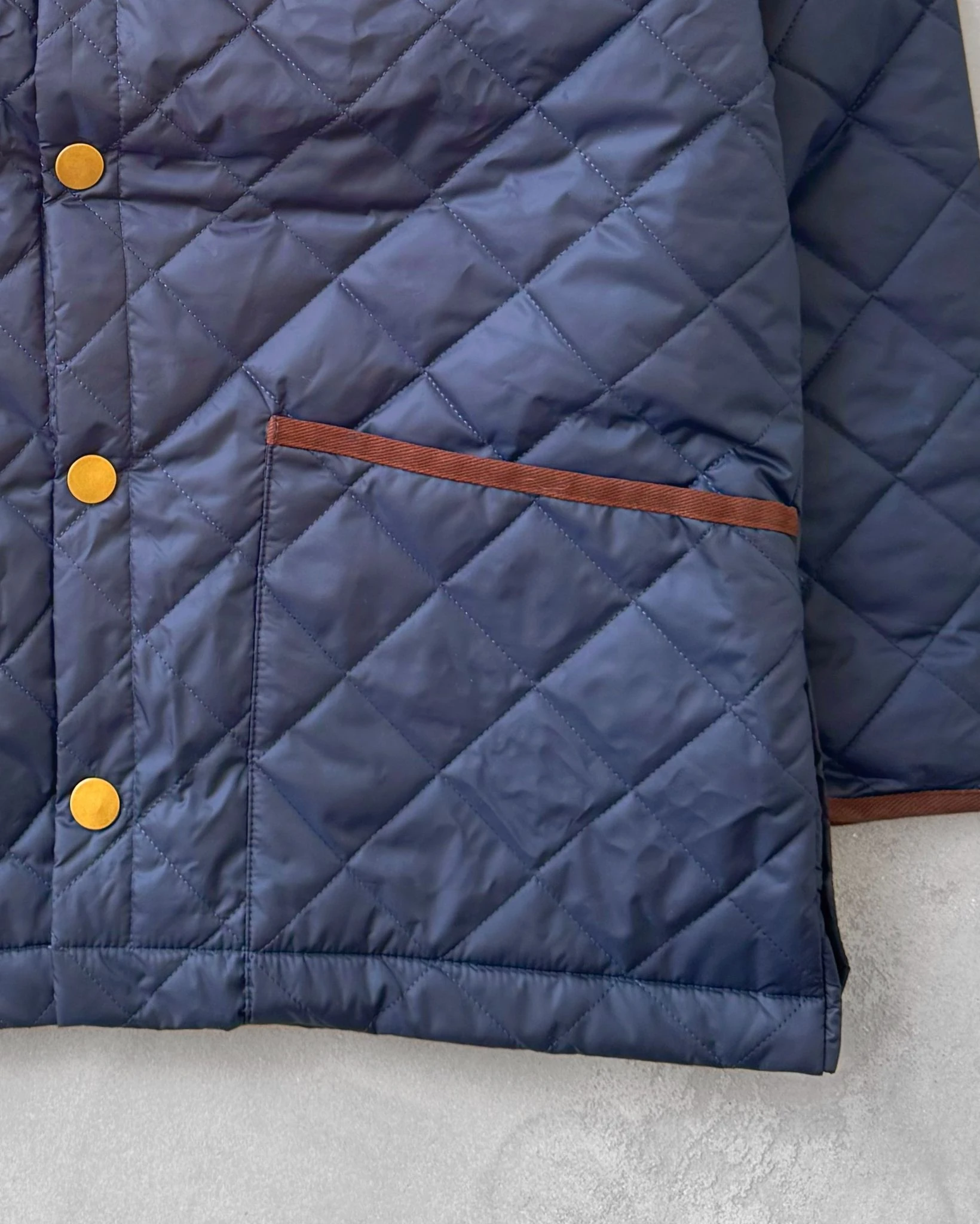 Yakası Kadife Kapitone Ceket G2076 - Lacivert