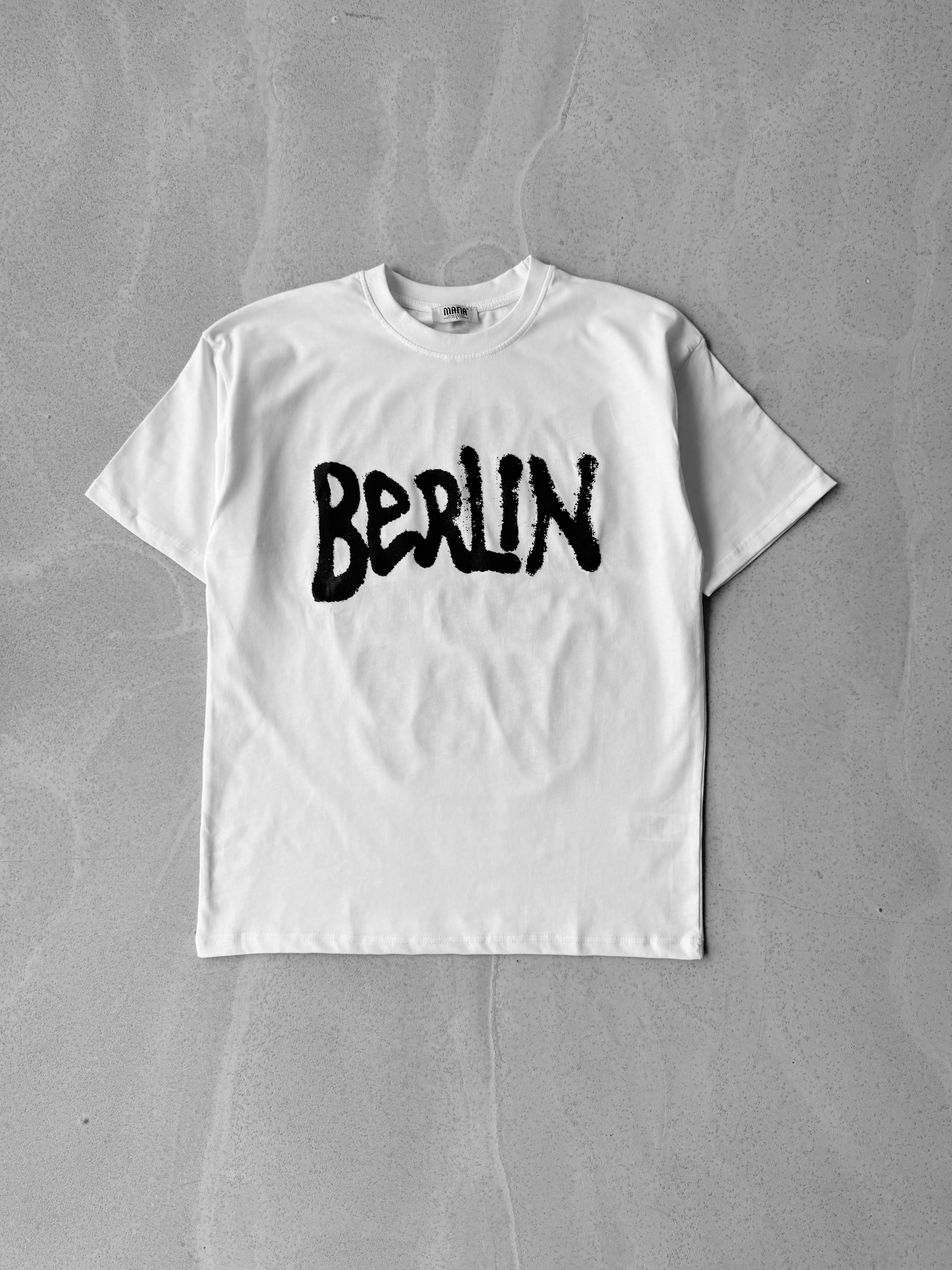Berlin Baskılı Oversize Tişört