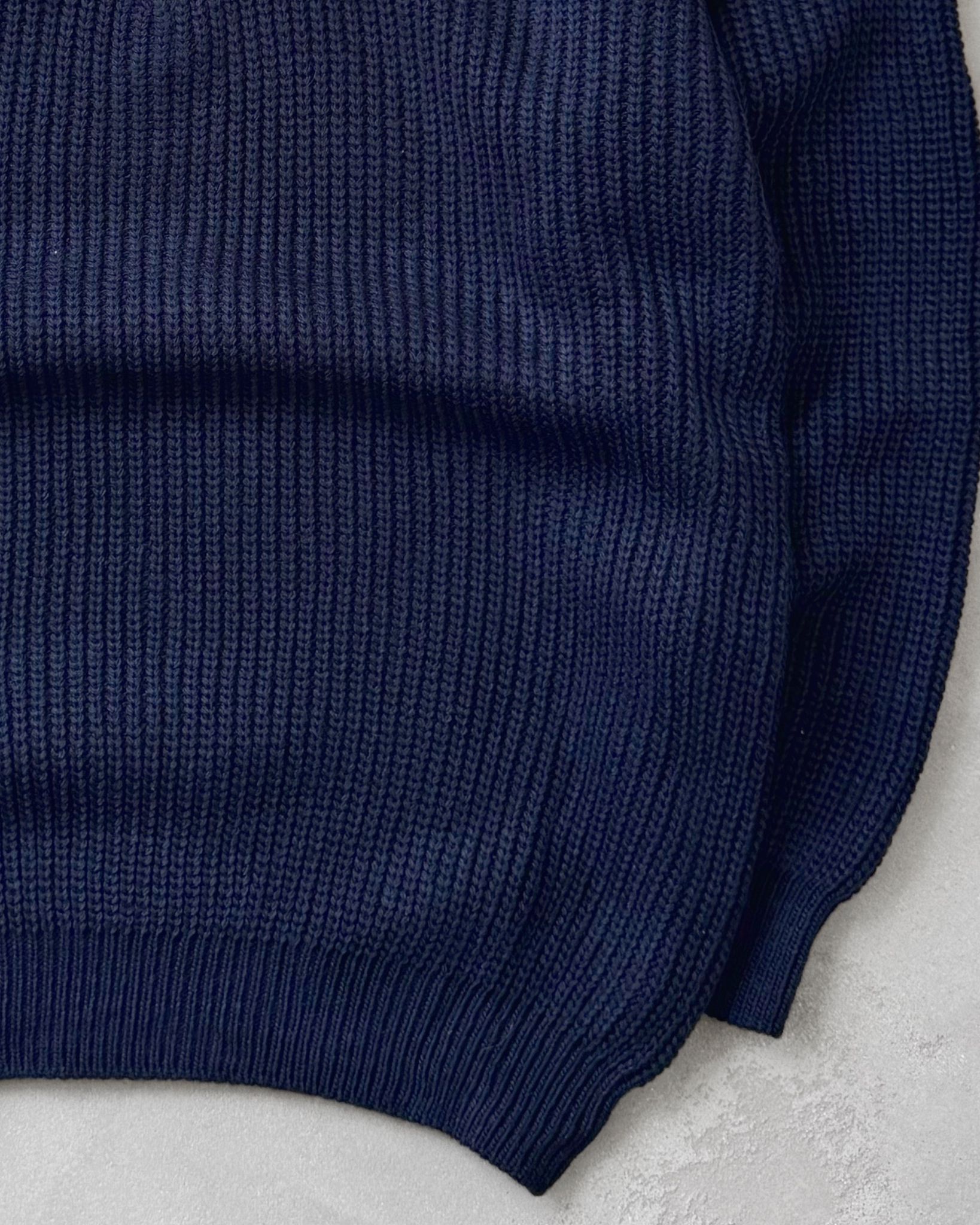 Yarım Fermuarlı Triko Kazak G2074 - Lacivert