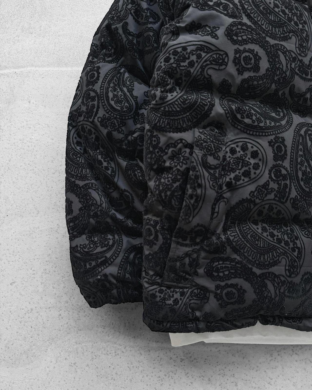 Oversize Flok Baskı Şişme Mont G2087