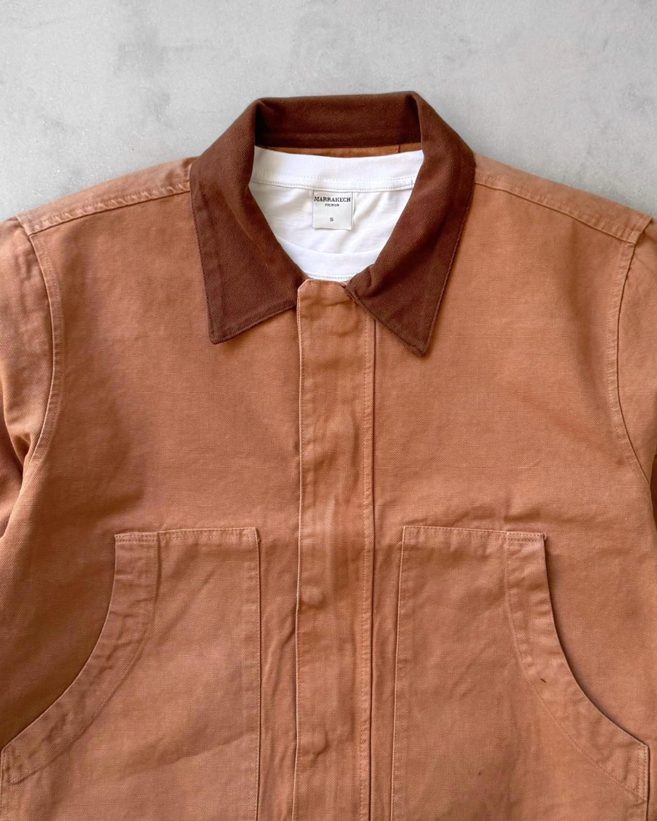 Denim Ceket G2103 - Kahverengi