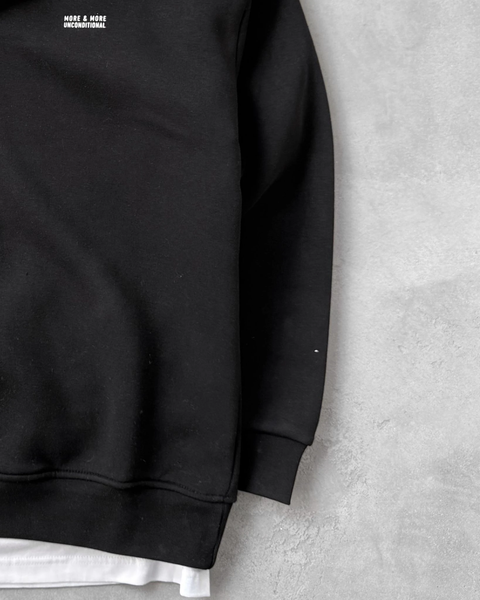 Yarım Fermuarlı Üç İplik Sweatshirt G2109 - Siyah