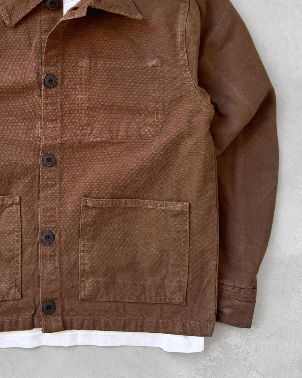 Denim Ceket G2104 - Kahverengi