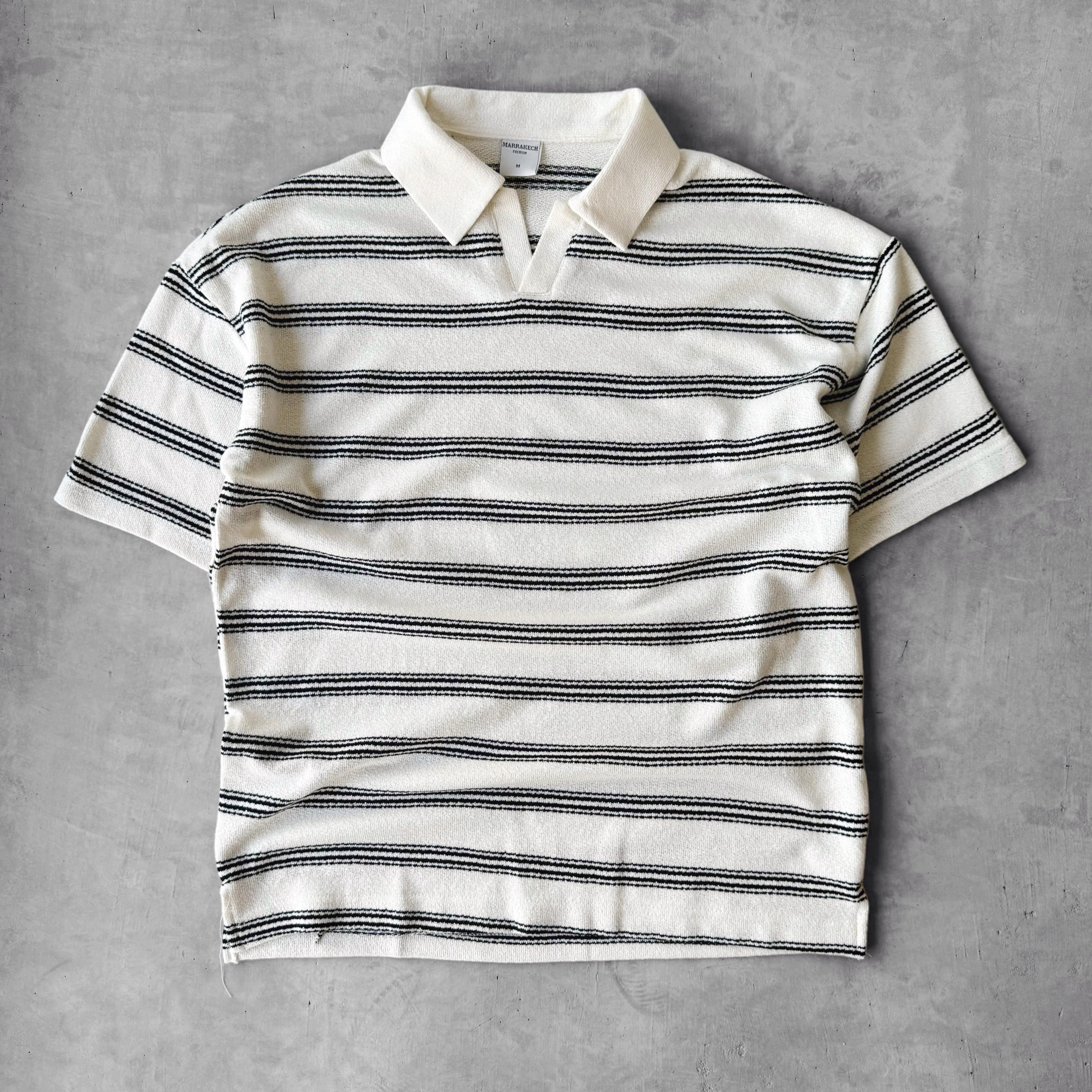 Polo Yaka Örme Tişört & Baggy Pantolon