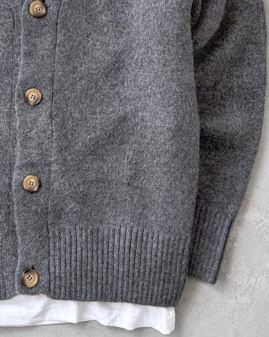 Sık Dokuma Düğmeli Triko Hırka G2090 - Antrasit