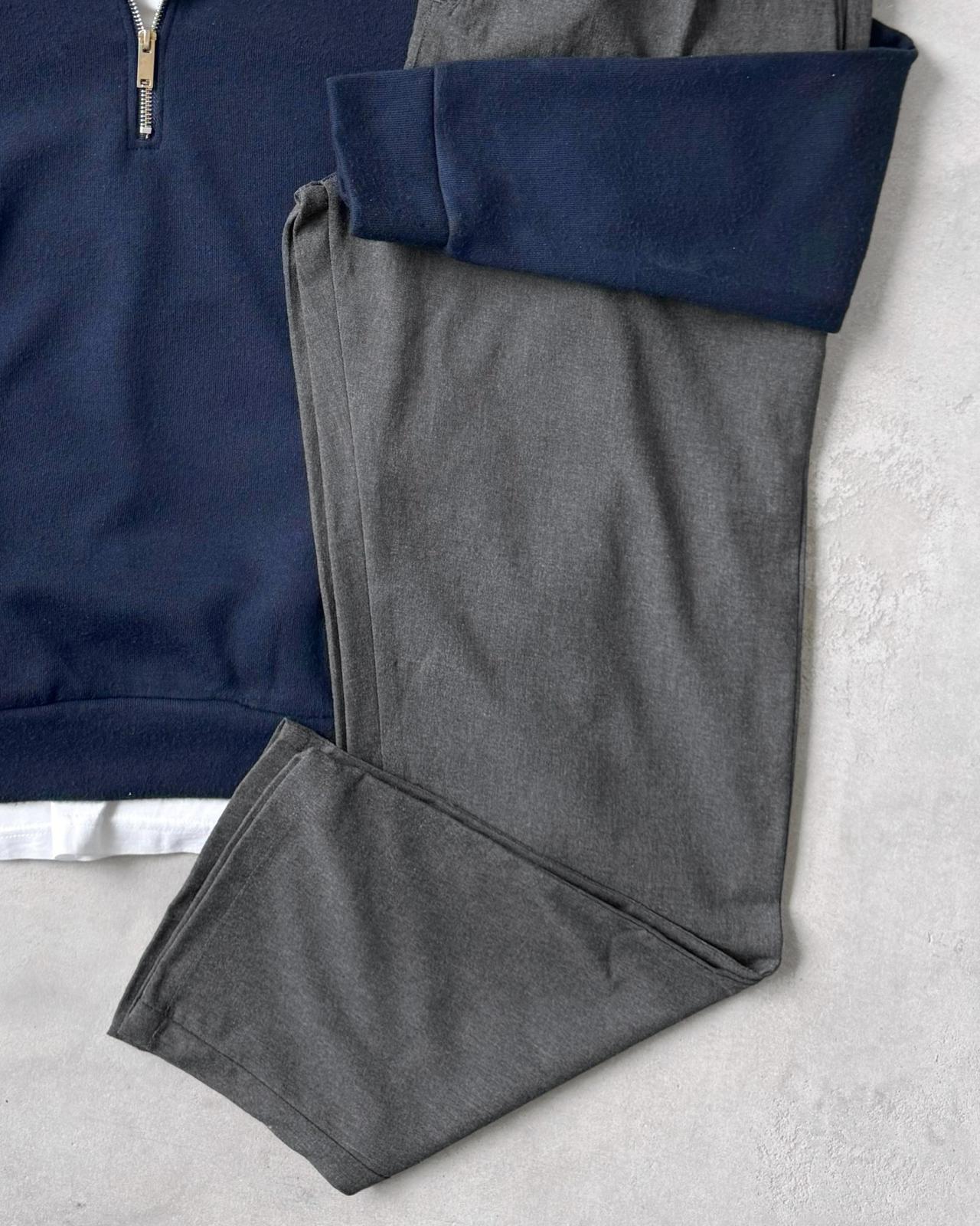 Yarım Fermuarlı Cepli Sweat & Kumaş Pantolon G2101